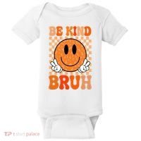 Be Kind Bruh Anti Bullying Smile Face Baby Bodysuit thumb 0
