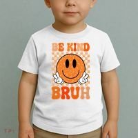 Be Kind Bruh Anti Bullying Smile Face Toddler T-Shirt thumb 2