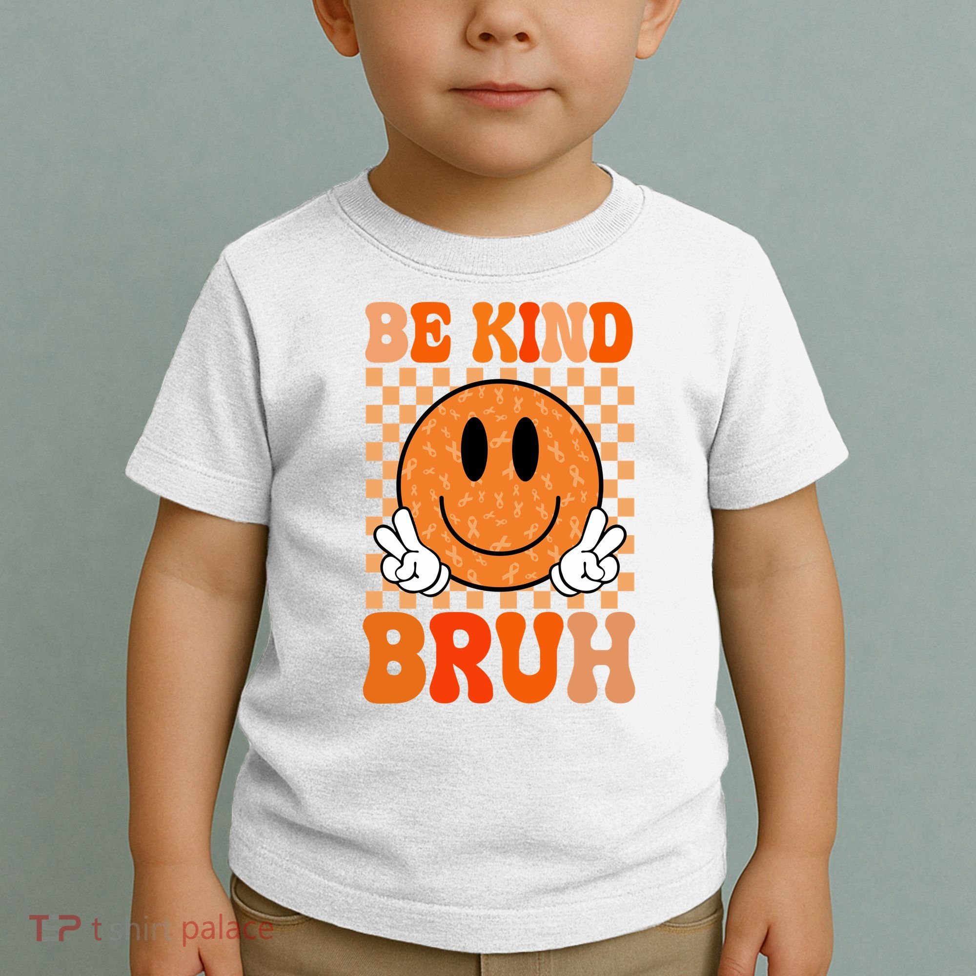 Be Kind Bruh Anti Bullying Smile Face Toddler T-Shirt