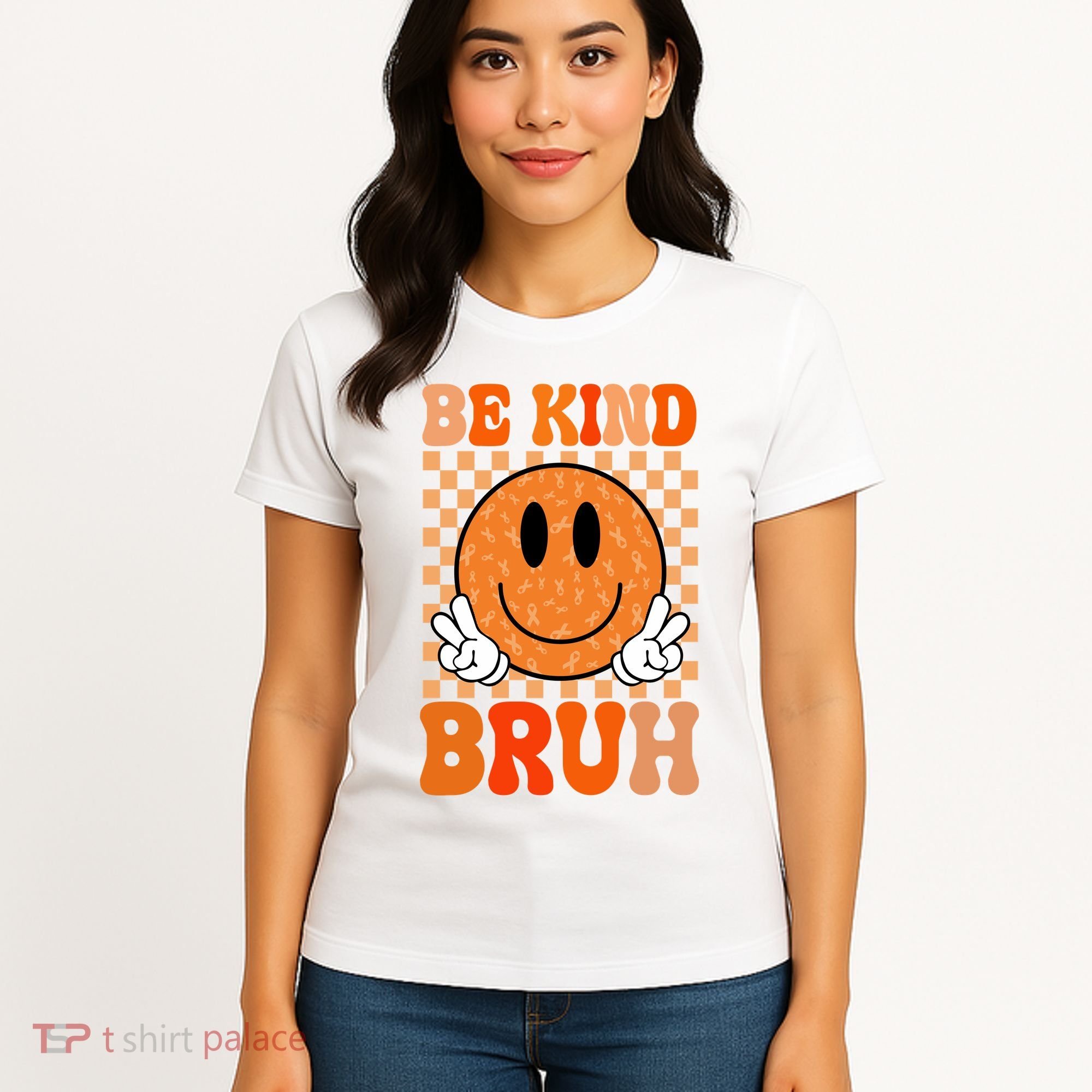 Be Kind Bruh Anti Bullying Smile Face Women's T-Shirt