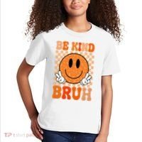 Be Kind Bruh Anti Bullying Smile Face Kids T-Shirt thumb 2