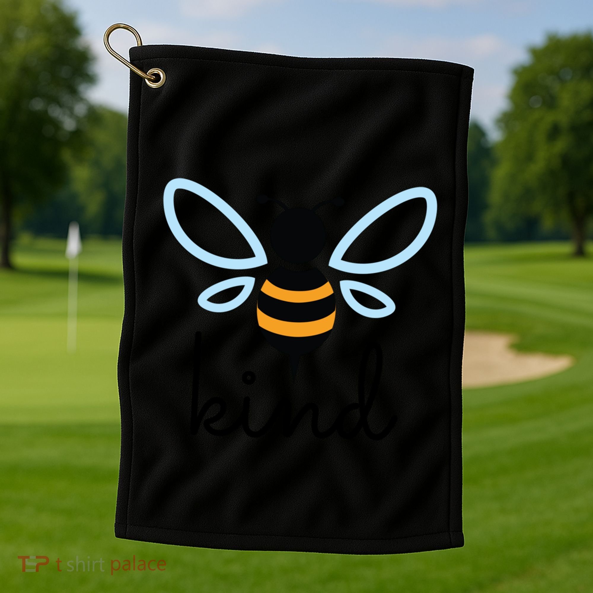 Be Kind Bumblebee Bee Kind Kindness Gift Funny Gift Golf Towel