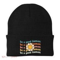 Be Kind Be A Good Human Kindness Stay Positive Beanie thumb 0