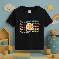 Be Kind Be A Good Human Kindness Stay Positive Toddler T-Shirt thumb 3