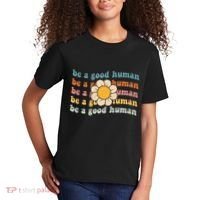 Be Kind Be A Good Human Kindness Stay Positive Kids T-Shirt thumb 2