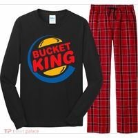 Bucket King Basketball Player Hoops Culture Funny Long Sleeve Pajama Set thumb 0