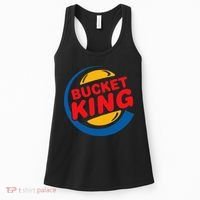 Bucket King Basketball Player Hoops Culture Funny Women's Tank Top thumb 0
