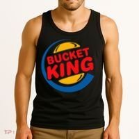 Bucket King Basketball Player Hoops Culture Funny Tank Top thumb 3