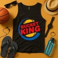 Bucket King Basketball Player Hoops Culture Funny Tank Top thumb 4
