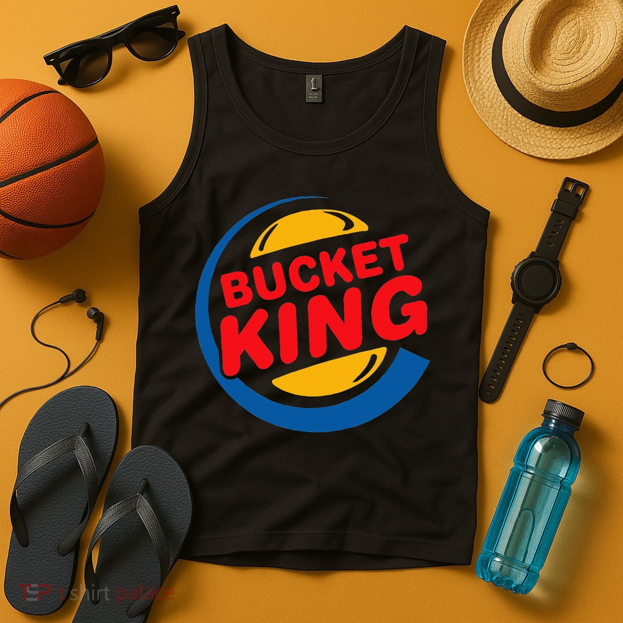 Bucket King Basketball Player Hoops Culture Funny Tank Top