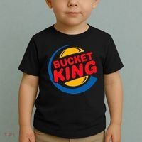 Bucket King Basketball Player Hoops Culture Funny Toddler T-Shirt thumb 2
