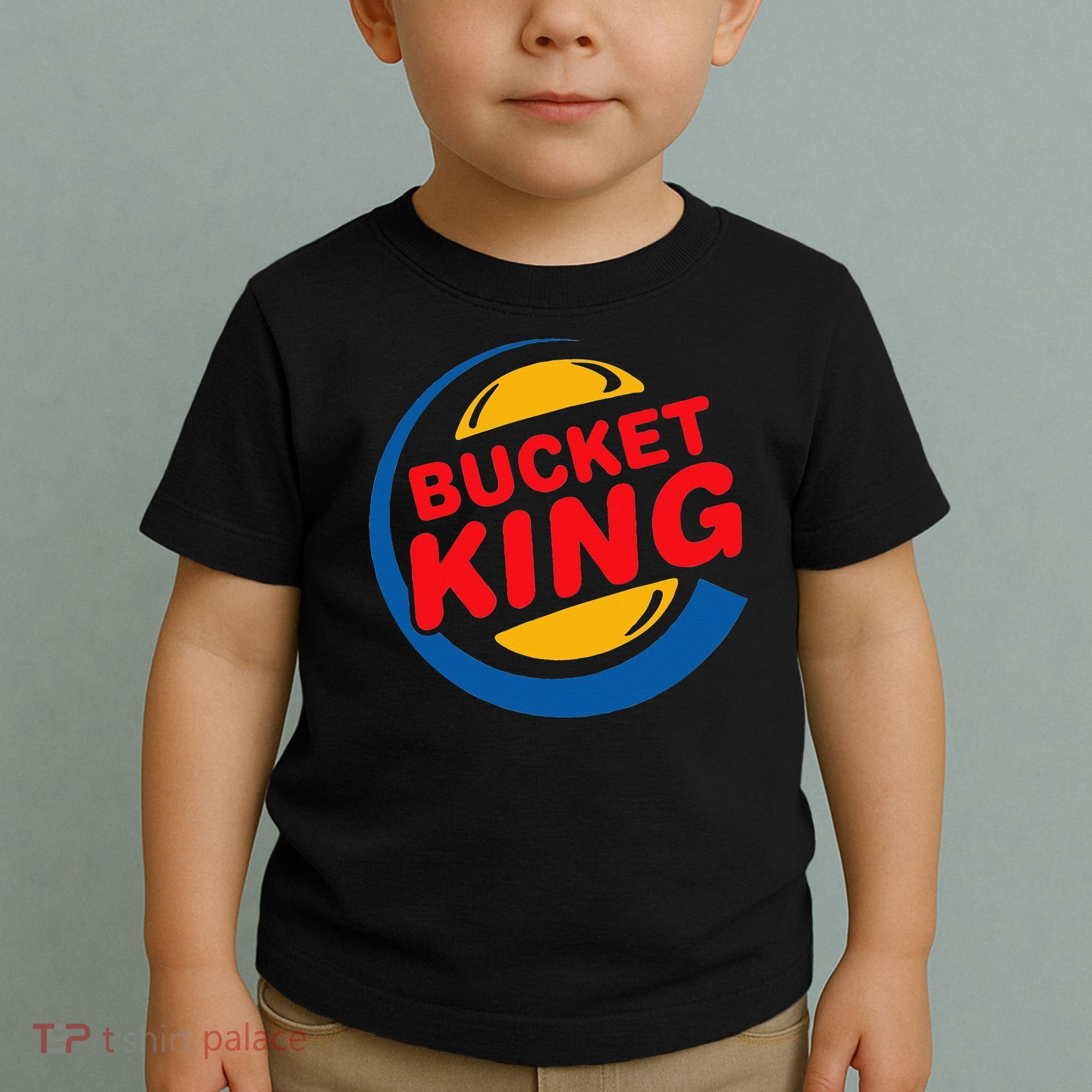 Bucket King Basketball Player Hoops Culture Funny Toddler T-Shirt