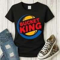 Bucket King Basketball Player Hoops Culture Funny Women's T-Shirt thumb 3