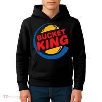 Bucket King Basketball Player Hoops Culture Funny Kids Hoodie thumb 4