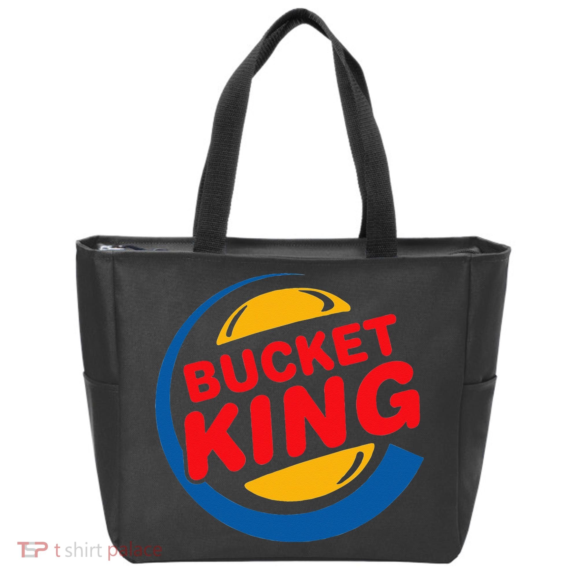 Bucket King Basketball Player Hoops Culture Funny Tote Bag