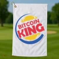 Bitcoin King Golf Towel thumb 1