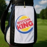 Bitcoin King Golf Towel thumb 2