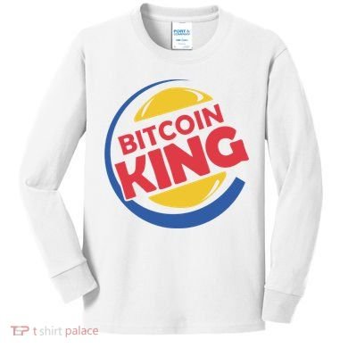 Bitcoin King Kids Long Sleeve Shirt