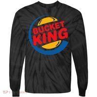 Bucket King Basketball Player Hoops Culture Funny Tie-Dye Long Sleeve Shirt thumb 0