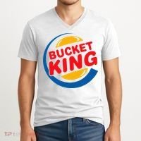 Bucket King Basketball Player Hoops Culture Funny V-Neck T-Shirt thumb 2