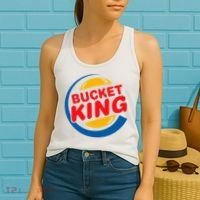 Bucket King Basketball Player Hoops Culture Funny Women's Tank Top thumb 2