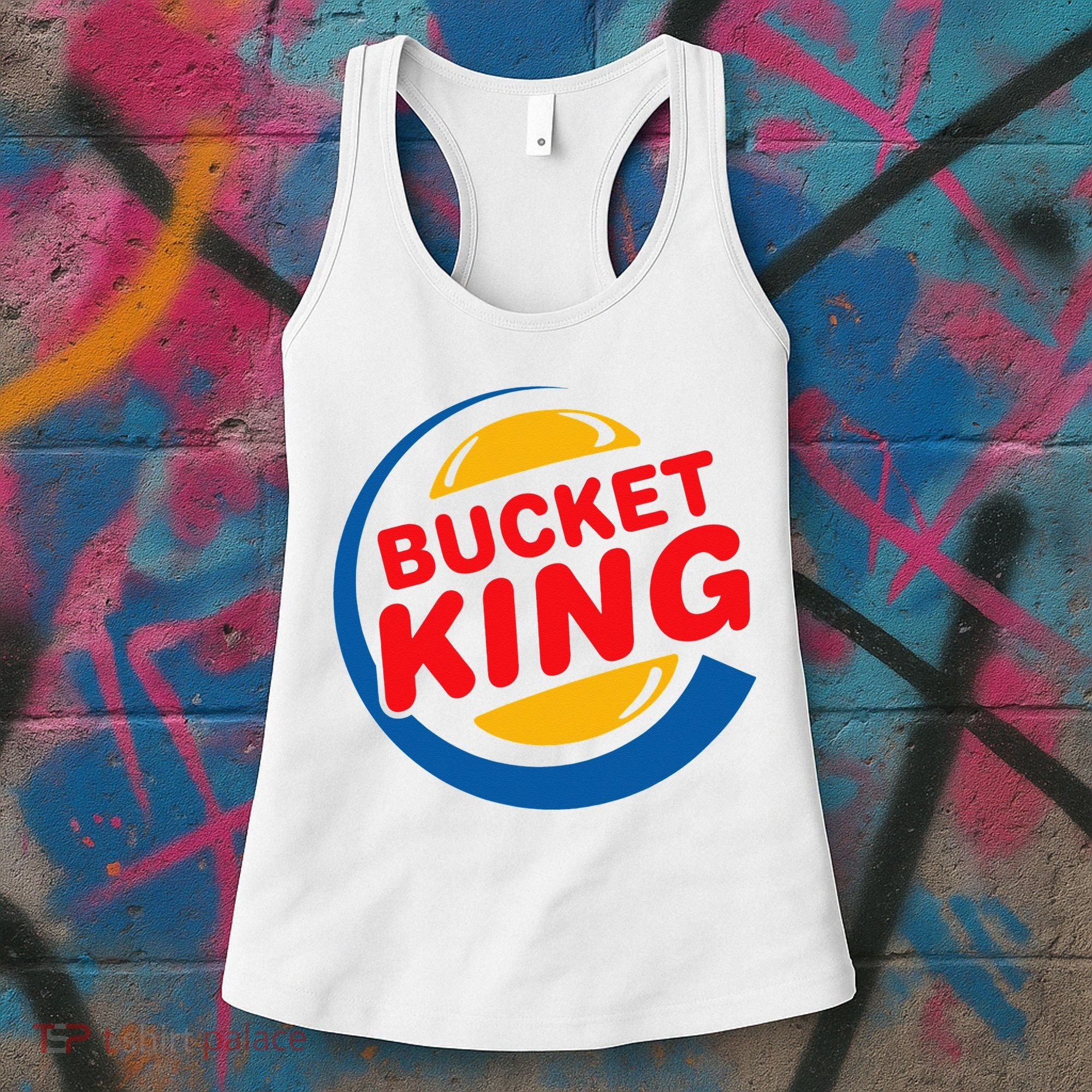 Bucket King Basketball Player Hoops Culture Funny Women's Tank Top
