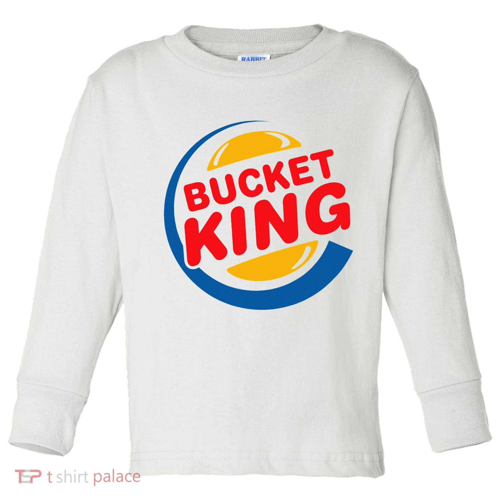 Bucket King Basketball Player Hoops Culture Funny Toddler Long Sleeve Shirt