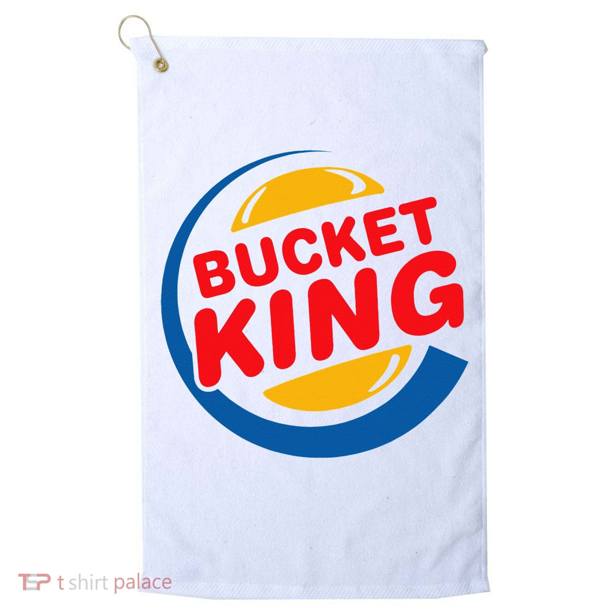 Bucket King Basketball Player Hoops Culture Funny Golf Towel