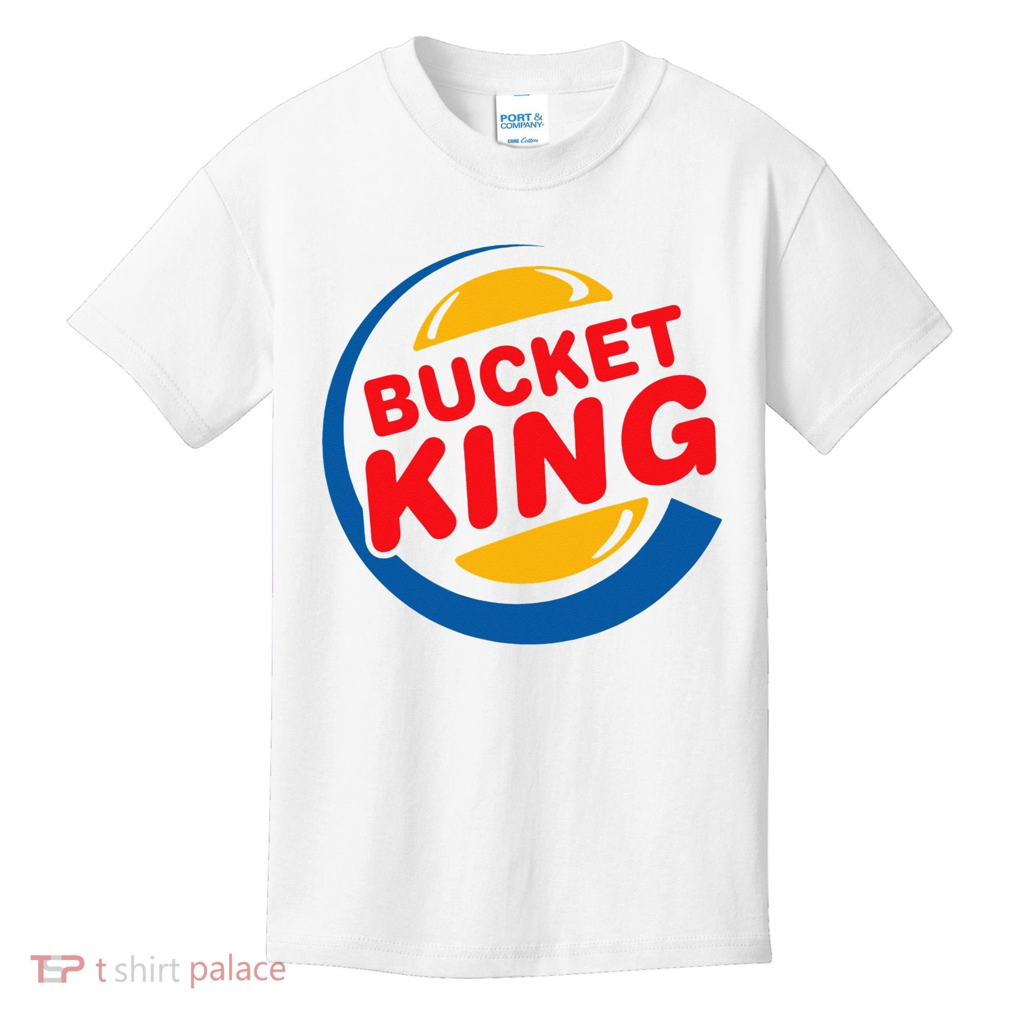 Bucket King Basketball Player Hoops Culture Funny Kids T-Shirt