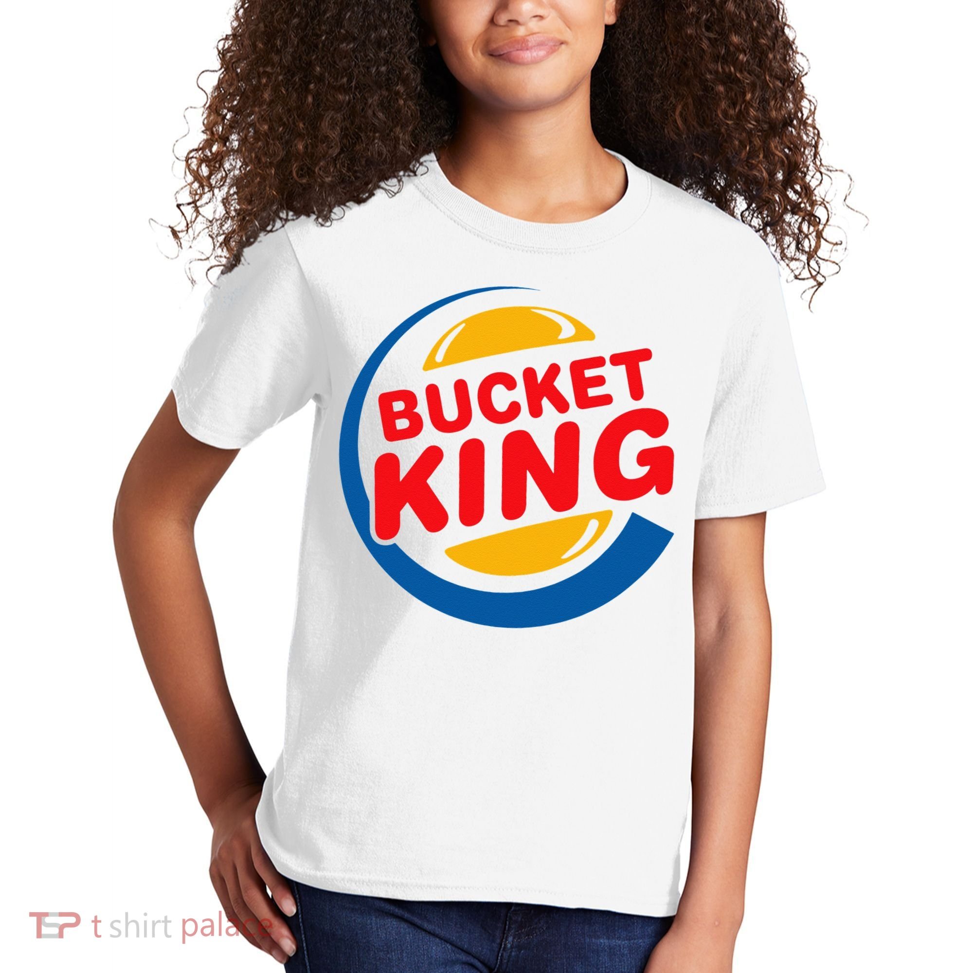 Bucket King Basketball Player Hoops Culture Funny Kids T-Shirt