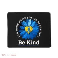 Be Kind Blue Sunflower Child Abuse Prevention Awareness Mousepad thumb 0