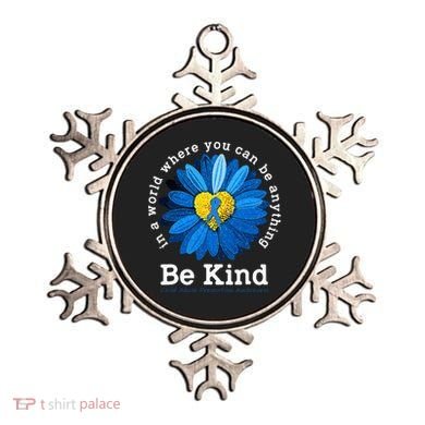 Be Kind Blue Sunflower Child Abuse Prevention Awareness Ornament