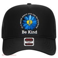 Be Kind Blue Sunflower Child Abuse Prevention Awareness Hat thumb 0