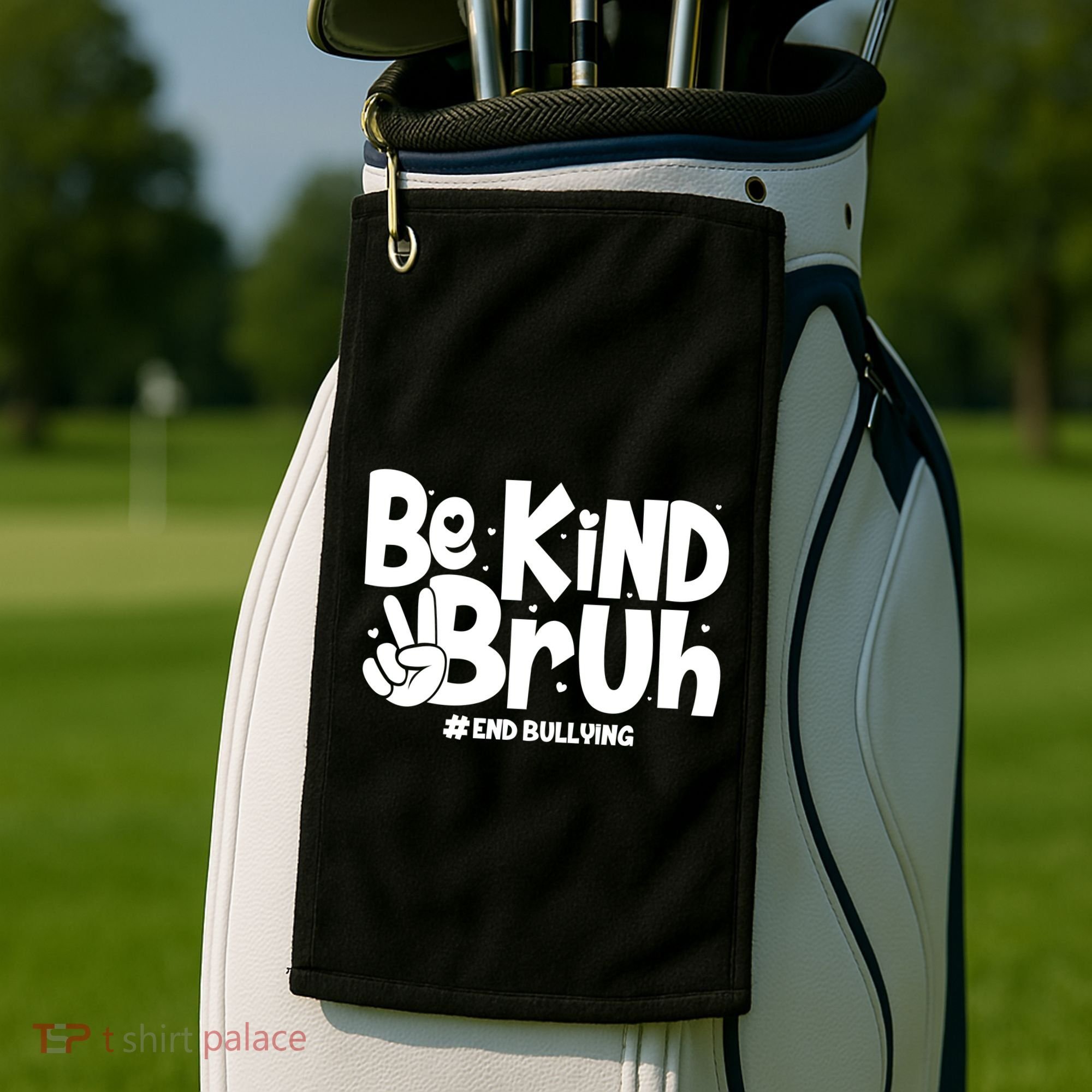 Be Kind Bruh #End Bullying Golf Towel