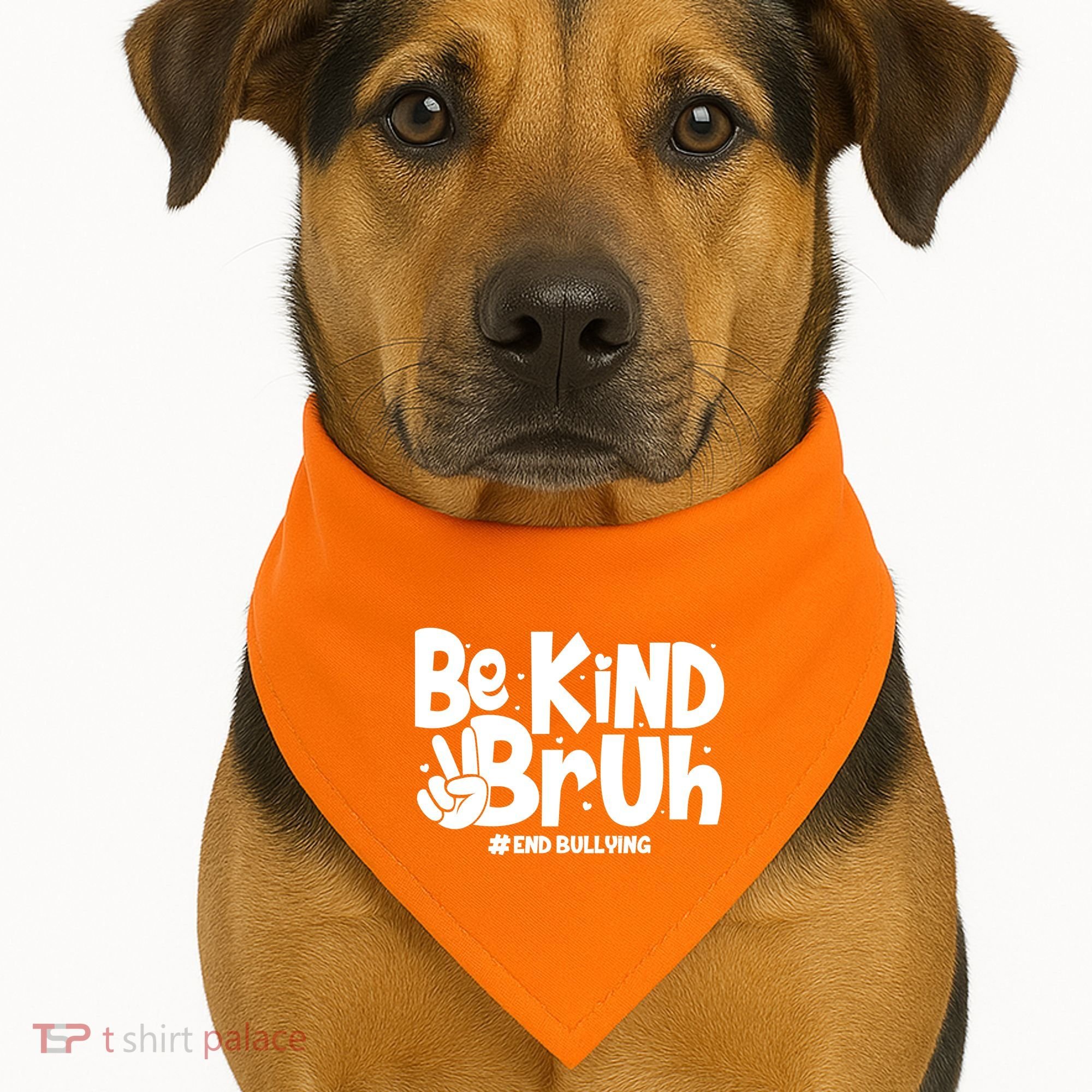 Be Kind Bruh #End Bullying USA-Made Doggie Bandana