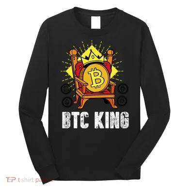 Bitcoin King Long Sleeve Shirt