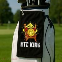Bitcoin King Golf Towel thumb 2
