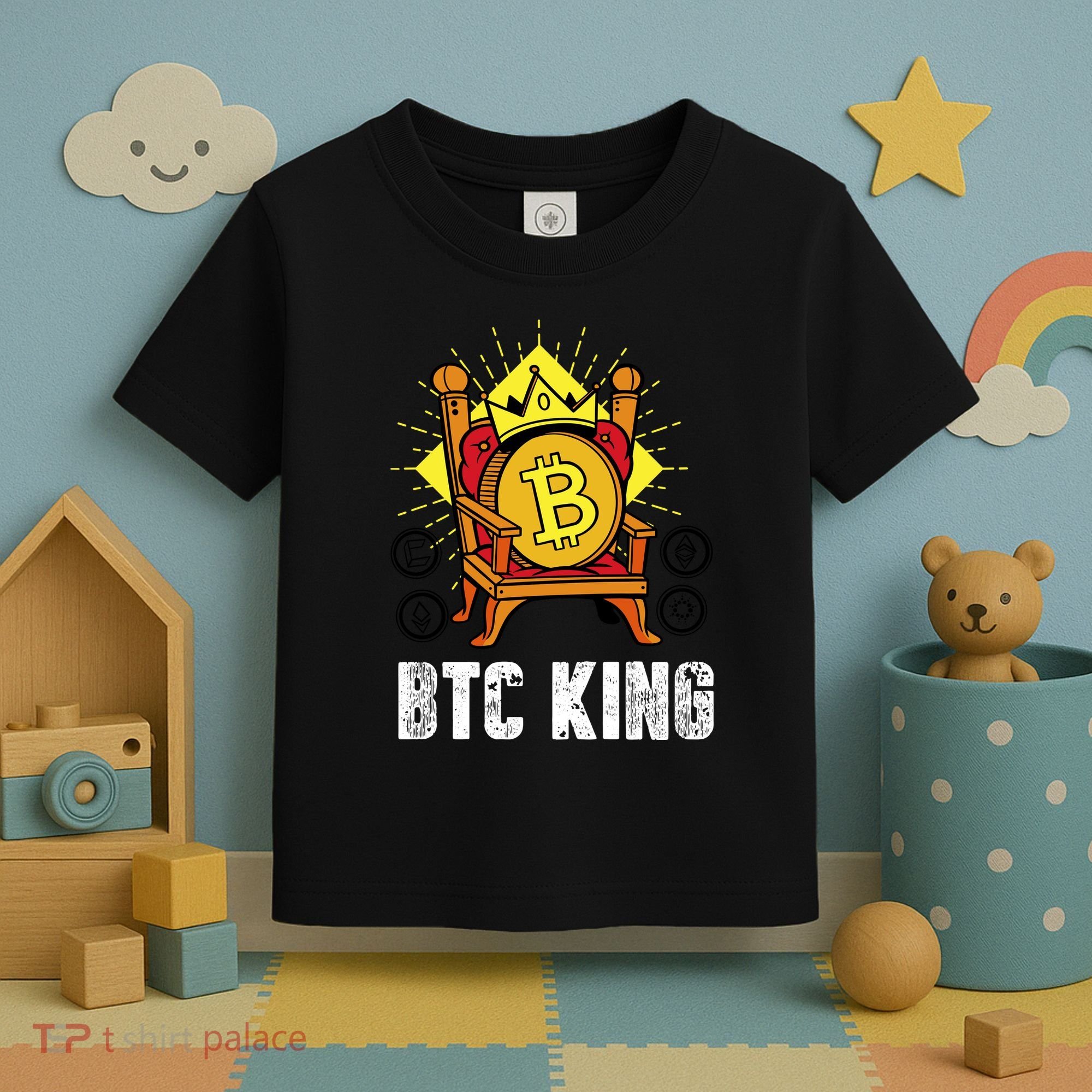 Bitcoin King Toddler T-Shirt
