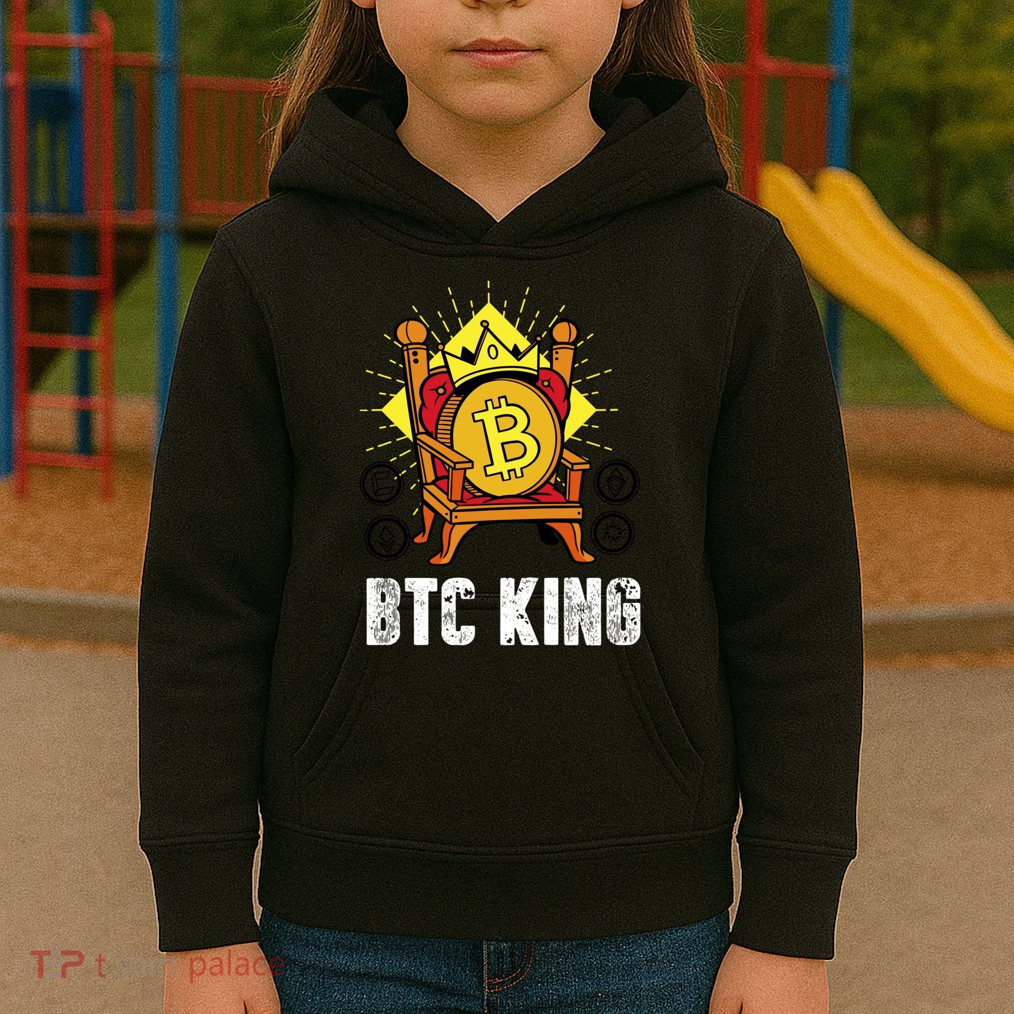 Bitcoin King Kids Hoodie