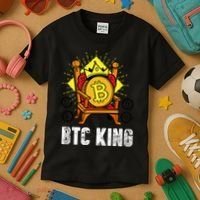 Bitcoin King Kids T-Shirt thumb 3