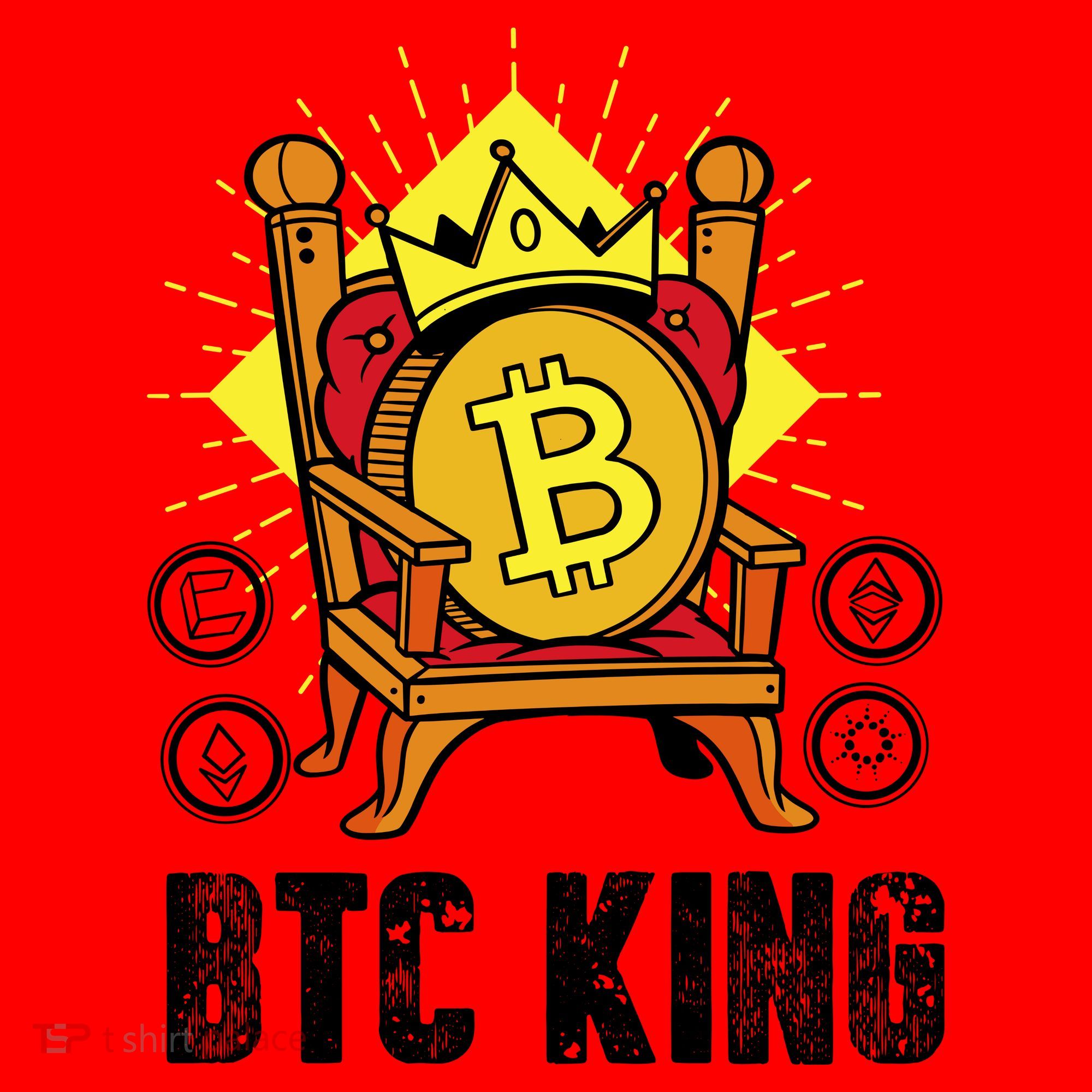 Bitcoin King Santa Hat