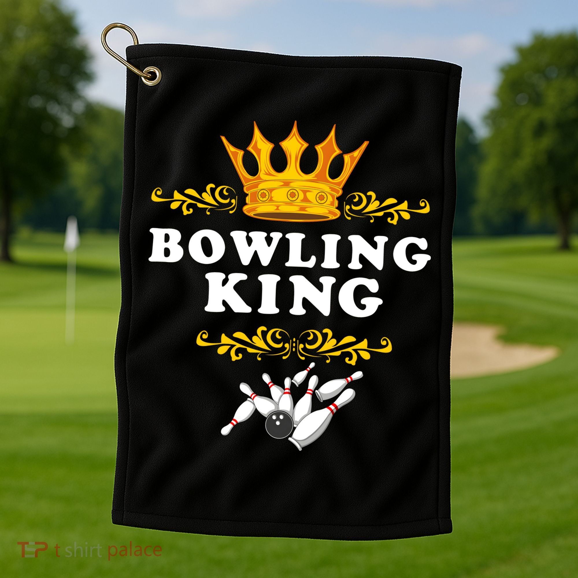 Bowling King Golf Towel