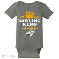 Bowling King Baby Bodysuit thumb 0