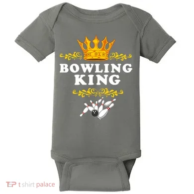 Bowling King Baby Bodysuit