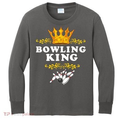 Bowling King Kids Long Sleeve Shirt
