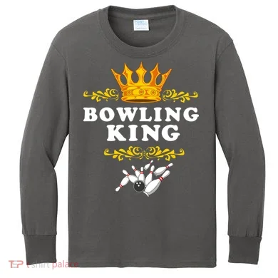 Bowling King Kids Long Sleeve Shirt