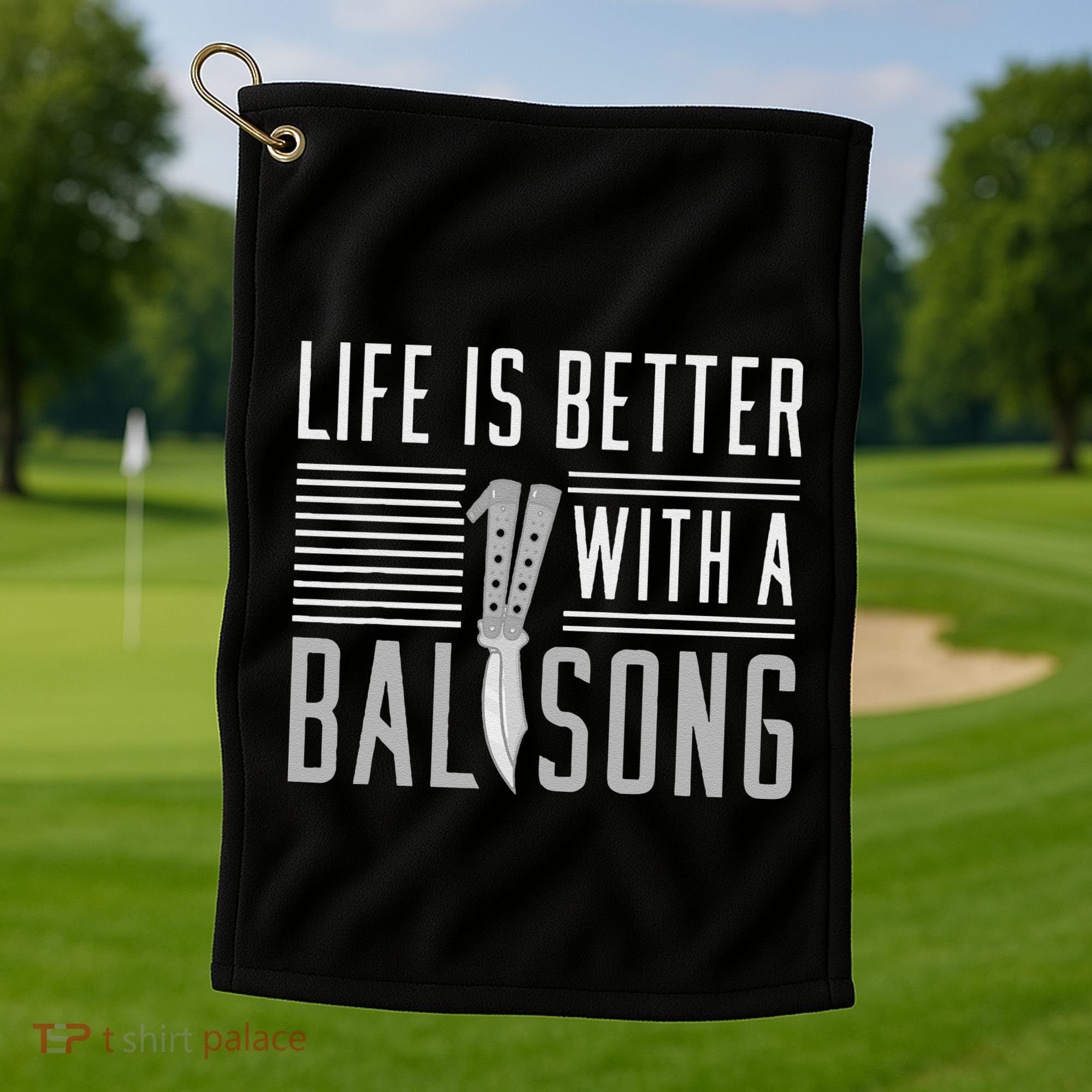 Balisong Knife Batangas Butterfly Folding Pocketknife Golf Towel