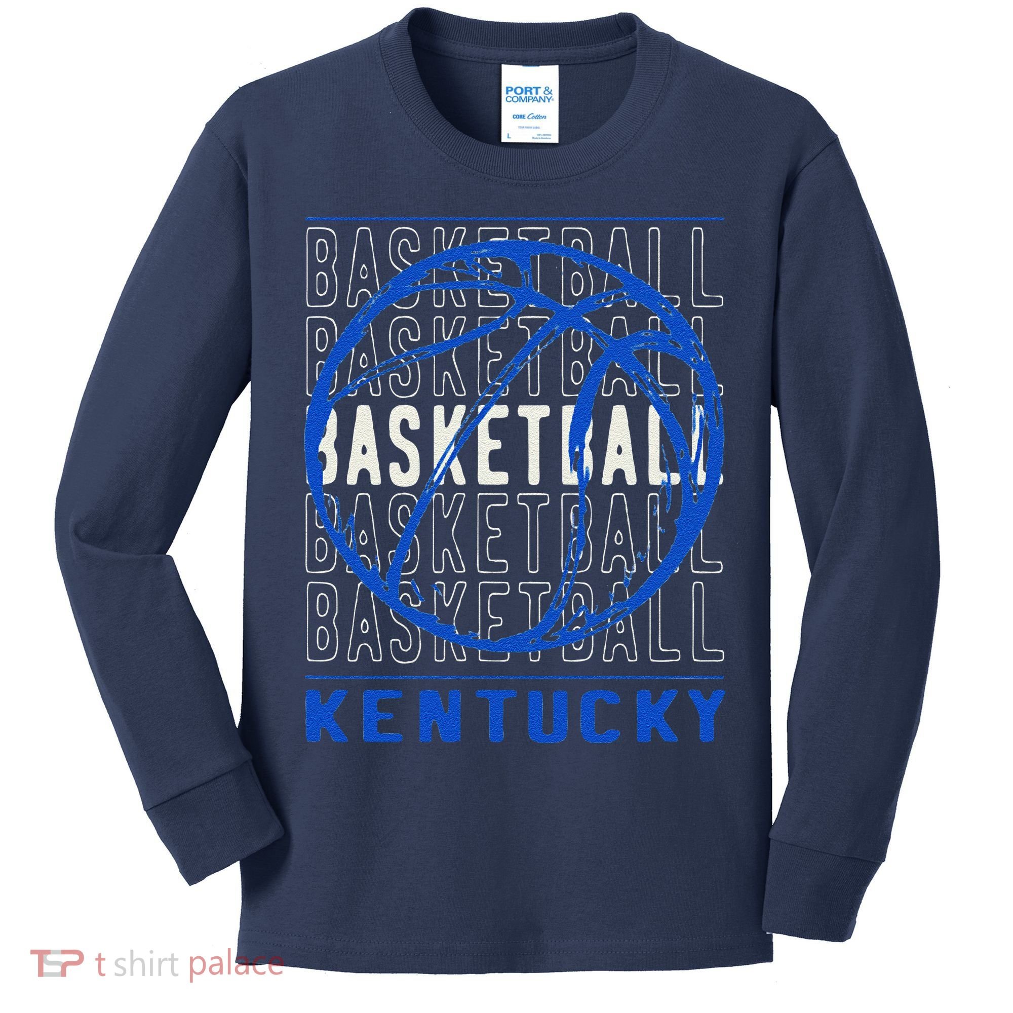 Basketball Kentucky Kids Long Sleeve Shirt