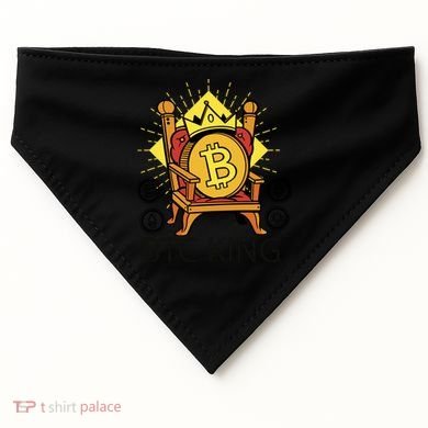 Bitcoin King USA-Made Doggie Bandana