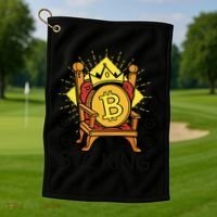 Bitcoin King Golf Towel thumb 1